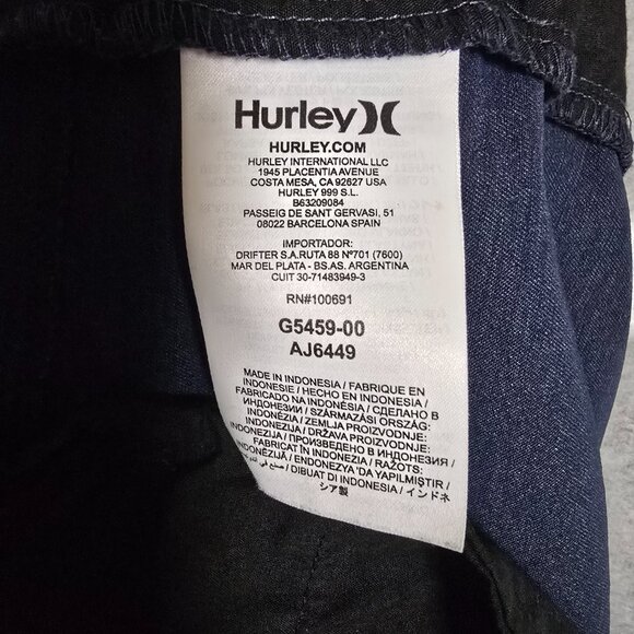 Hurley Nike Dri Fit Shorts Sz 36 Chino Golf Active Athletic Performance Outdoor - Picture 7 of 11